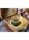 Wooden Bakhoor Burner with Drawer   Traditional Incense Oud Mabkhara for Bakhoor, Temple, and Home Use   Handmade Wooden Incense Cone Holder
