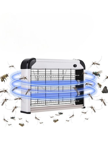 20W Mosquito Repellent Lamp   Electric Fly Killer with Purple Light Wave Technology   Silent &amp; Safe Mosquito Killer Lamp for Indoor &amp; Outdoor Use