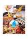 Baking Brush Set - 3-Piece Silicone Baking Set with Cooking Brush, Dough Scraper &amp; Whisk - Non-Stick, Heat-Resistant, Blue Baking Accessories