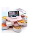 Double Layer 10-Grid Candy Snack Storage Box with Mobile Stand &ndash; Rotating Flower Shape Box for Home Kitchen &ndash; Dry Fruits, Chocolates, Snacks Organizer