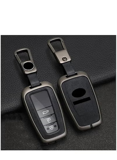 Toyota Key Cover Set with Keychain and Protective Shell &ndash; Compatible with Corolla, Prado, Highlander, Camry, Crown &ndash; Anti-Scratch, Durable

