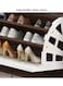Shoe Storage Bench with Hidden Shoe Rack, Leather Entryway Shoe Bench Seat, Modern Shoe Organizer Cabinet, Decorative Furniture
