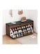 Shoe Storage Bench with Hidden Shoe Rack, Leather Entryway Shoe Bench Seat, Modern Shoe Organizer Cabinet, Decorative Furniture
