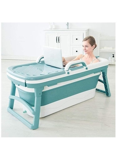 حوض استحمام قابل للطي للأطفال والكبار، حوض سباحة هوائي محمول، حوض استحمام صحي مصنوع من مادة TPE للأطفال والكبار، حوض استحمام قابل للطي بسيط وصغير الحجم