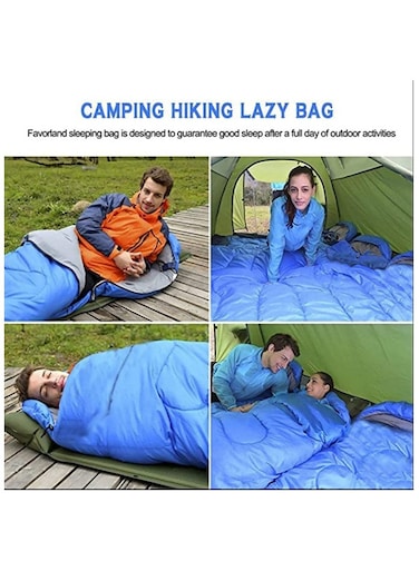 Sleeping Bags for Adults and Kids Lightweight Waterproof Camping Sleeping Bag with Cotton Liner, 4-Season Warmth for Winter, Spring, Summer