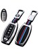 Premium Metal Shell Key Case with Soft Silicone Interior, Compatible with Nissan Altima, Armada, Maxima, Murano, Pathfinder