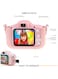 Kids Camera with 1080P HD 2.0 Inch IPS Screen, Mini Video Camcorder Toy for Children, Includes Memory Card, Card Holder, Strap, and Soft Cat Silicone Cover