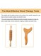 2-Piece Wood Therapy Massage Tools &ndash; Lymphatic Drainage Massager Body Sculpting Maderoterapia Kit, Wooden Anti-Cellulite Massage Set