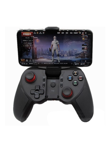 T12 Mobile Game Controller Bluetooth Wired/Wireless Gamepad &ndash; Compatible with Android, iOS, PC, Smart TV, PS3   Gaming Joystick for Popular Games