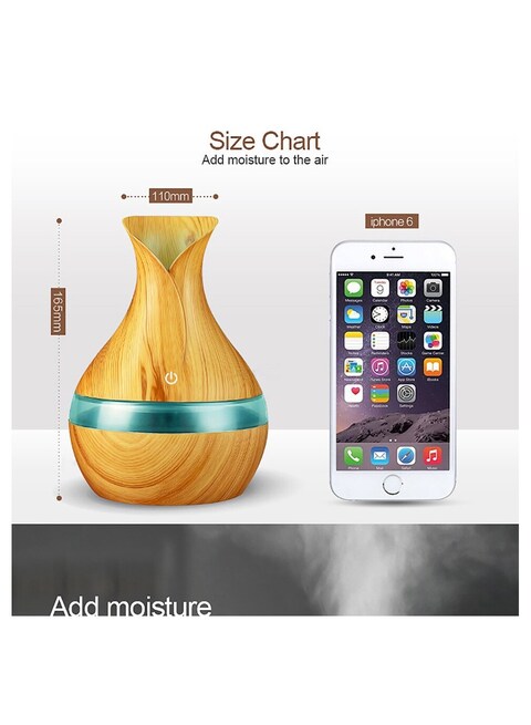 300ml Ultrasonic Essential Oil Diffuser &amp; Humidifier - USB Aromatherapy Cool Mist Humidifier for Large Rooms, Baby Bedrooms, Home, with 12-Hour Timer