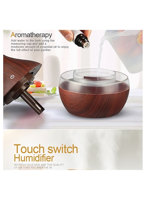 300ml Ultrasonic Essential Oil Diffuser &amp; Humidifier - USB Aromatherapy Cool Mist Humidifier for Large Rooms, Baby Bedrooms, Home, with 12-Hour Timer