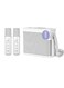 Portable Bluetooth PA Speaker System with 2 Wireless Microphones, Carrying Handle, Echo &amp; Vocal Cut Features, Rechargeable for Meetings, Parties, and Events
