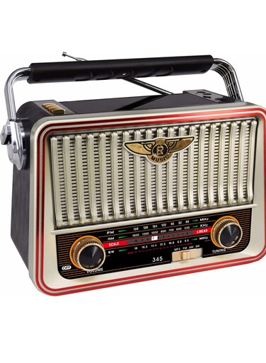 Portable Retro Radio FM AM SW Stereo, Bluetooth Speaker with TF Card &amp; USB Playback, Multiple Power Supply Options, Powerful Sound for Outdoor &amp; Indoor Use
