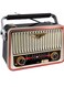 Portable Retro Radio FM AM SW Stereo, Bluetooth Speaker with TF Card &amp; USB Playback, Multiple Power Supply Options, Powerful Sound for Outdoor &amp; Indoor Use
