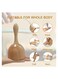 Handheld Wood Swedish Cup Massager &ndash; Beech Wood Maderotherapy Tool for Lymphatic Drainage, Anti-Cellulite, Body Sculpting &amp; Muscle Pain Relief