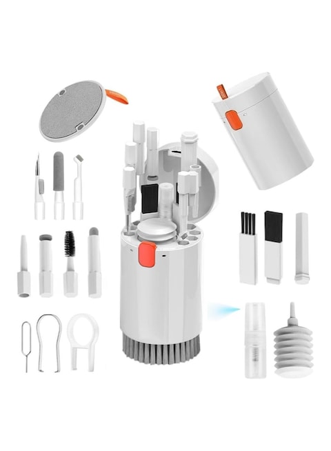 20-in-1 Multi-Functional Electronic Cleaning Kit &ndash; Keyboard Cleaner with Brush for AirPods, iPhone, iPad, Earbuds, Laptop, Computer, Camera, Screen &amp; Lens Cleaning
