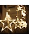 أضواء زخرفية على شكل نجمة متلألئة بأناقة - أضواء سلسلة LED على شكل نجمة لأجواء ساحرة، مثالية لغرفة النوم وغرفة المعيشة والحفلات والعطلات والديكور الخارجي