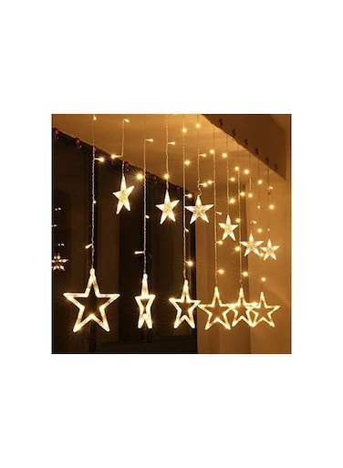 أضواء زخرفية على شكل نجمة متلألئة بأناقة - أضواء سلسلة LED على شكل نجمة لأجواء ساحرة، مثالية لغرفة النوم وغرفة المعيشة والحفلات والعطلات والديكور الخارجي