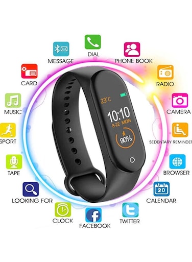 ساعة ذكية لتتبع اللياقة البدنية للرجال والنساء - سوار ذكي متوافق مع أنظمة iOS وAndroid مع معدل ضربات القلب ومراقب الأكسجين في الدم، مقاوم للماء، ومراقب النوم