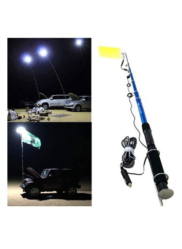 مصباح LED COB محمول 360 درجة بقوة 800 وات مع جهاز تحكم عن بعد، فانوس خارجي متعدد الوظائف قابل للفصل للتخييم والحديقة والطوارئ وصيد الأسماك وإصلاح السيارات