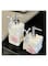 Stylish Pottery Lotion &amp; Soap Dispenser &ndash; Refillable Shampoo &amp; Detergent Pump Bottle with Rabbit Decoration, 11.6/13.5 fl oz for Kitchen, Bathroom, or Vanity
