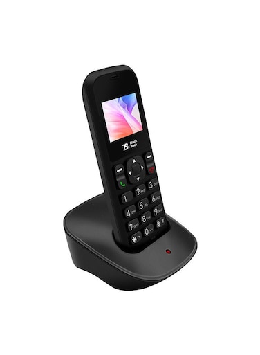 Cordless GSM Desktop Telephone, Dual SIM Fixed Wireless Phone with Antenna, Colorful Screen, Radio &amp; Alarm Clock, 850/900/1800/1900MHz for Home, Office