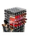 Premium Acrylic Cosmetic Lipstick Organizer &ndash; Spinning Makeup Tower for 64 Lipsticks   Lip Gloss Storage Display Holder   Rotating Makeup Organizer