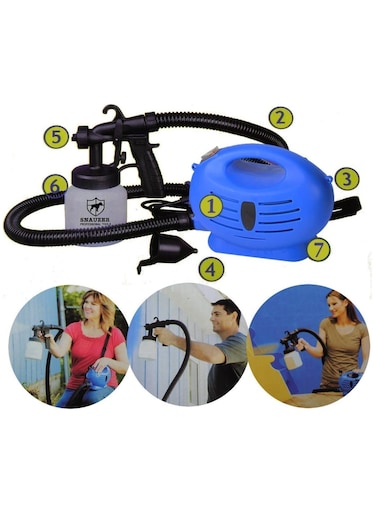 Portable Paint Sprayer &ndash; 800ml/min HVLP Electric Paint Gun 3 Spray Patterns, Adjustable Valve Knob, Quick Refill Lid, Detachable Container, Easy Spraying &amp; Cleaning
