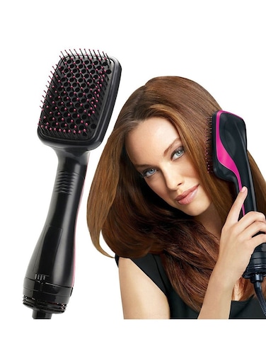 One Step Hair Dryer Styler &amp; Hot Air Paddle Brush Hair Dryer &amp; Straightener for All Hair Types  Eliminates Frizz, Tangled Hair, Knots Promotes Healthy, Smooth Hairstyles
