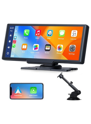 9.26 Inch HD Touch Screen for Apple CarPlay &amp; Wireless Android Auto   Bluetooth 5.0 Car Radio Receiver with AirPlay, GPS Navigation, Voice Control
