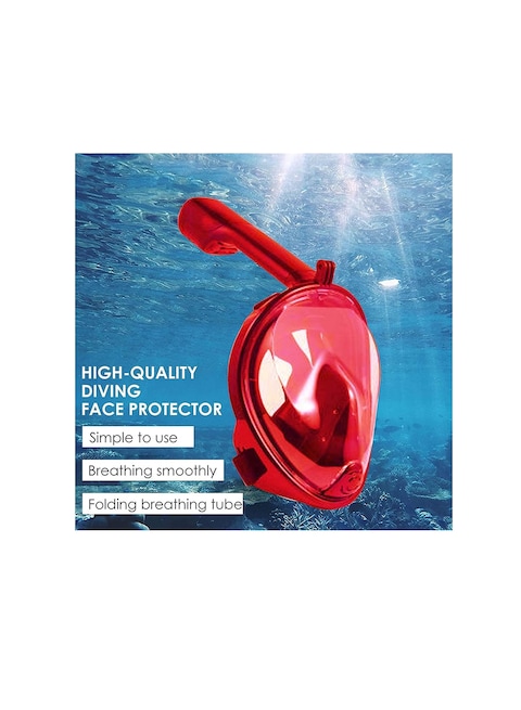 Full Face Snorkel Mask for Adults   Anti-Fog &amp; Anti-Leak Diving Mask   Easy Respiratory Swimming Mask for Scuba, Snorkeling, and Underwater Adventures