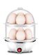 مقلاة بيض كهربائية، سعة 6 بيضات، إيقاف تشغيل تلقائي - مثالية للغليان والسلق والقلي وصنع الأومليت   سطح غير لاصق لسهولة الطهي والتنظيف