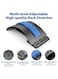 Adjustable 3 Heights Back Stretcher for Pain Relief Lumbar Support Device with Massage Points &amp; Cushion Foam Spine Deck for Posture Correction, Office Chair, Car