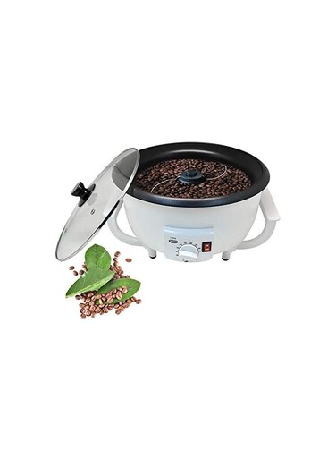 آلة تحميص القهوة الكهربائية 110 فولت - آلة تحميص حبوب القهوة المنزلية المتينة مع درجة حرارة قابلة للتعديل   مثالية لتحميص القهوة الطازجة في المنزل