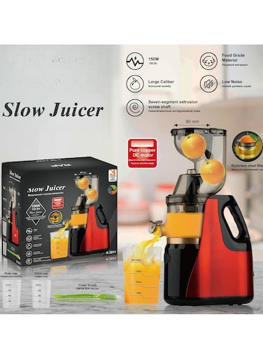 Fully Automatic Fruit &amp; Vegetable Juicer High-Power Juice Machine with Multifunctional Pulp Separator, Smoothies &amp; Fresh Juice Maker Easy-Clean, Quiet Operation
