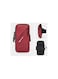 Waterproof Phone Armband Sleeve for Running Universal Sports Arm Band for iPhone &amp; Android Red Arm Bands for Workout, Gym, Hiking, Walking, and Biking
