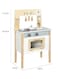 Wooden Kitchen Toy Set for Girls Realistic Wooden Kitchen Cabinet Playset with Utensils &amp; Accessories Pretend Play Kitchen for Toddlers Educational Toy