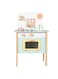 Wooden Kitchen Toy Set for Girls Realistic Wooden Kitchen Cabinet Playset with Utensils &amp; Accessories Pretend Play Kitchen for Toddlers Educational Toy