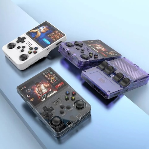 Handheld Retro Video Game Console &ndash; Linux System, 64GB Storage, 3.5-Inch IPS Screen, Portable Gaming Device with Preloaded Classic Games, 4000+ Titles,