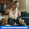 حزام شد البطن الذكي EMS Muscle Stimulator - جهاز تحفيز عضلات البطن المحمول لتمرين عضلات البطن والظهر والخصر، معدات اللياقة البدنية المنزلية للرجال والنساء