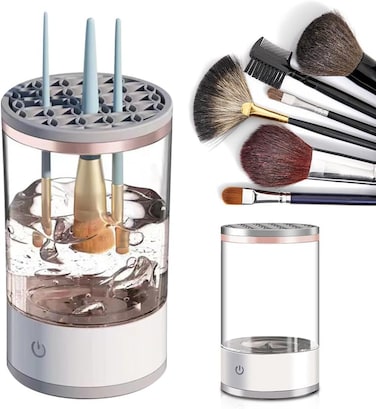 Automatic Electric Makeup Brush Cleaner Machine &ndash; Portable &amp; Efficient Cleaning Device for All Brush Types &ndash; Fast, Easy, and Hygienic Makeup Brush Cleaning at Home
