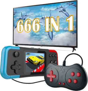 Handheld Game Console Retro &ndash; 660 Classic Games, 3.0 Inch Color Screen, Portable Video Game Player, Spanish Language Support, Kids Gift Console
