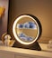 Moving Sand Art Picture in Motion &ndash; Round Tempered Glass 3D Deep Sea Sandscapes with Display Flowing Sand Frame, Relaxing Desktop D&eacute;cor