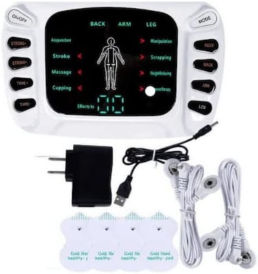 Multi-Function Digital Therapy Massager Machine - Electrotherapy Pain Relief, EMS TENS Therapy, Portable Electric Muscle Stimulator, Adjustable Intensity