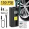 مضخة هواء ذكية 6000 مللي أمبير في الساعة 150 رطل لكل بوصة مربعة - منفاخ إطارات محمول للسيارة والدراجات النارية والدراجات الهوائية والقابلة للنفخ - ضاغط أوتوماتيكي مع شاشة ضغط رقمية