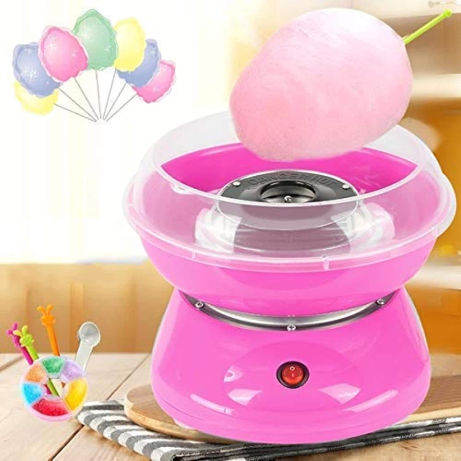 Buy Mini Electric Cotton Candy Maker – Pink Sugar Floss