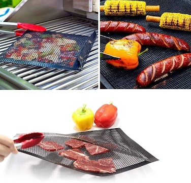 BBQ Grill Mesh Bag &ndash; Reusable Nonstick Barbecue &amp; Baking Grilling Bags, Perfect for Cooking Meat, Vegetables, Fish, and More &ndash; Non-stick BBQ Accessories