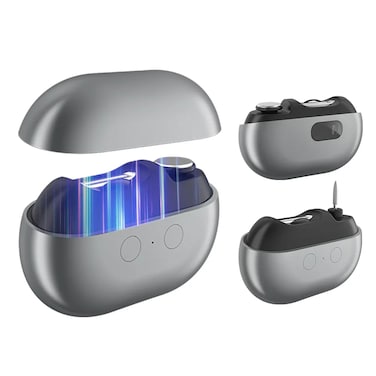 مقص أظافر كهربائي بشفط مغناطيسي - مقص أظافر أوتوماتيكي قابل لإعادة الشحن عبر USB مع ضوء LED وصندوق تخزين لشظايا الأظافر، مقص آمن ومحمول للبالغين والأطفال