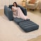 Inflatable Pull Out Sofa Chair Sleeper with Twin-Sized Air Bed Mattress, Comfortable and Convenient Sleeper Chair for Home, Office, or Guests &ndash; Easy Setup