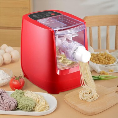 Pasta Maker Machine - Automatic Pasta &amp; Noodle Maker, Compact Pasta Extruder for Spaghetti, Macaroni &amp; More, Multi-Functional, Easy to Use, Fast &amp; Efficient
